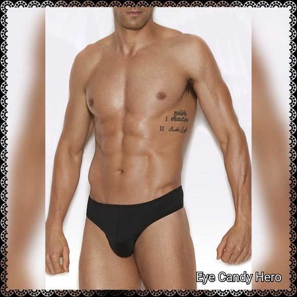 Eye Candy Hero Other - 🆕🖤Black Thong Back Brief in Black Men's Lingerie / stripper wear/ clubwear